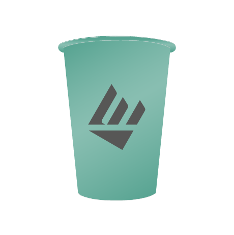Pappbecher BIO | 350 ml einwandig | rundum bedruckt