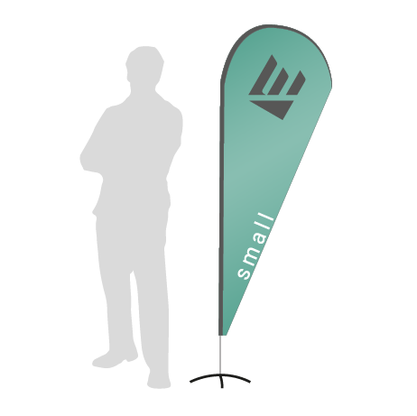 Beachflag Drop | Small (210 cm) | einseitig bedruckt