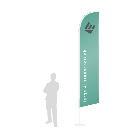 Beachflag Wind Austauschdruck | Large (400 cm) | einseitig bedruckt