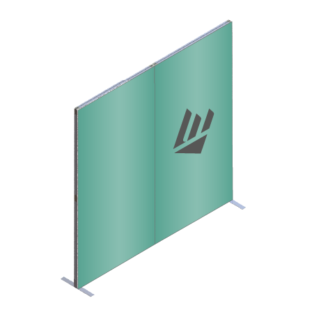 FASTFRAME™ gerade Wand | 2 Module | mit Druck
