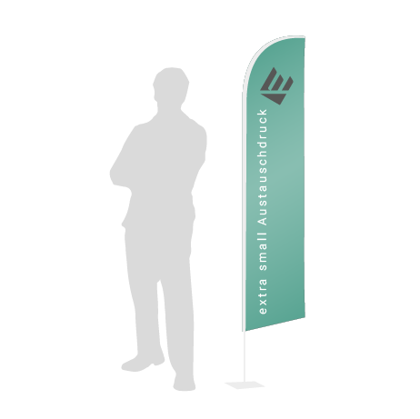 Beachflag Wind Austauschdruck | Extra Small (215 cm) | einseitig bedruckt