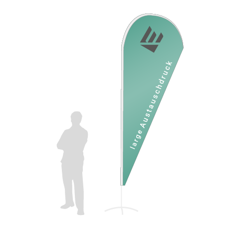 Beachflag Drop Austauschdruck | Large (350 cm) | einseitig bedruckt