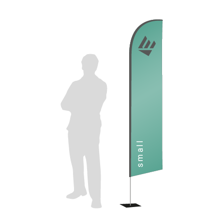 Beachflag Wind | Small (260 cm) | einseitig bedruckt