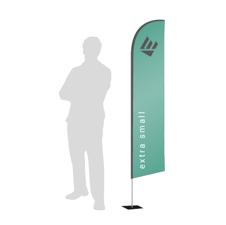 Beachflag Wind | Extra Small (215 cm) | einseitig bedruckt
