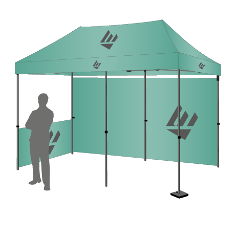 Faltpavillon | 3x6 | bedruckt
