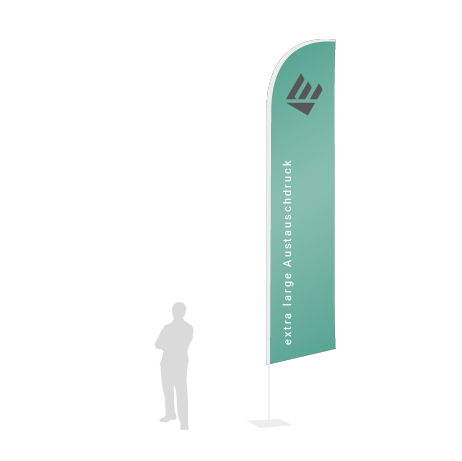 Beachflag Wind Austauschdruck | Extra Large (490 cm) | einseitig bedruckt