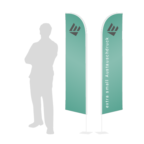 Beachflag Wind Austauschdruck | Extra Small (215 cm) | beidseitig bedruckt