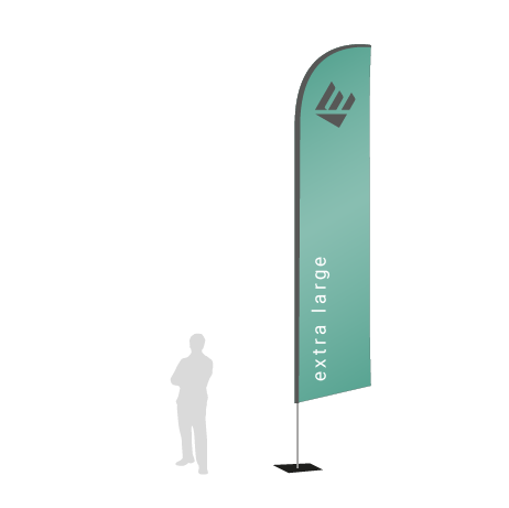 Beachflag Wind | Extra Large (490 cm) | einseitig bedruckt