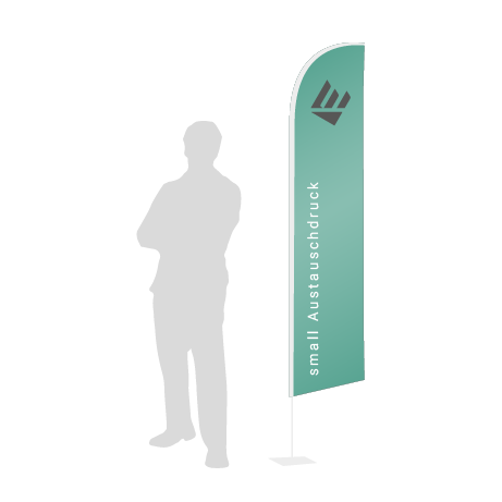 Beachflag Wind Austauschdruck | Small (260 cm) | einseitig bedruckt