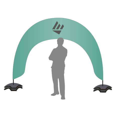 Beachflag Bogen | B 400 cm x H 300 cm | einseitig bedruckt
