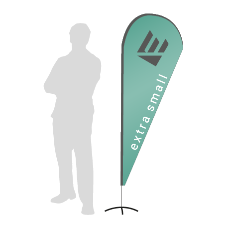 Beachflag Drop | Extra Small (189 cm) | einseitig bedruckt