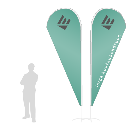 Beachflag Drop Austauschdruck | Large (350 cm) | beidseitig bedruckt