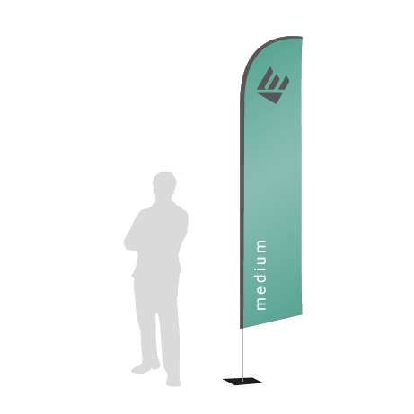 Beachflag Wind | Medium (320 cm) | einseitig bedruckt