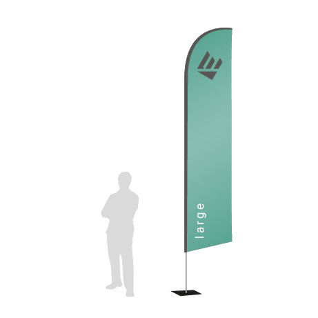 Beachflag Wind | Large (400 cm) | einseitig bedruckt