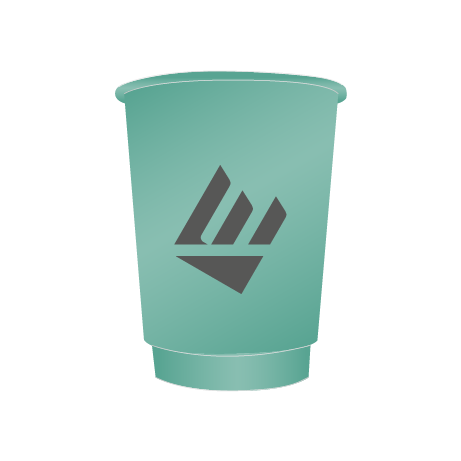 Pappbecher BIO | 200 ml doppelwandig | rundum bedruckt